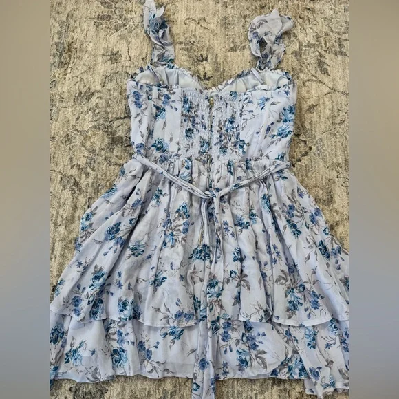 Altar'd State Light Blue Floral Dress - Picture 3 of 9